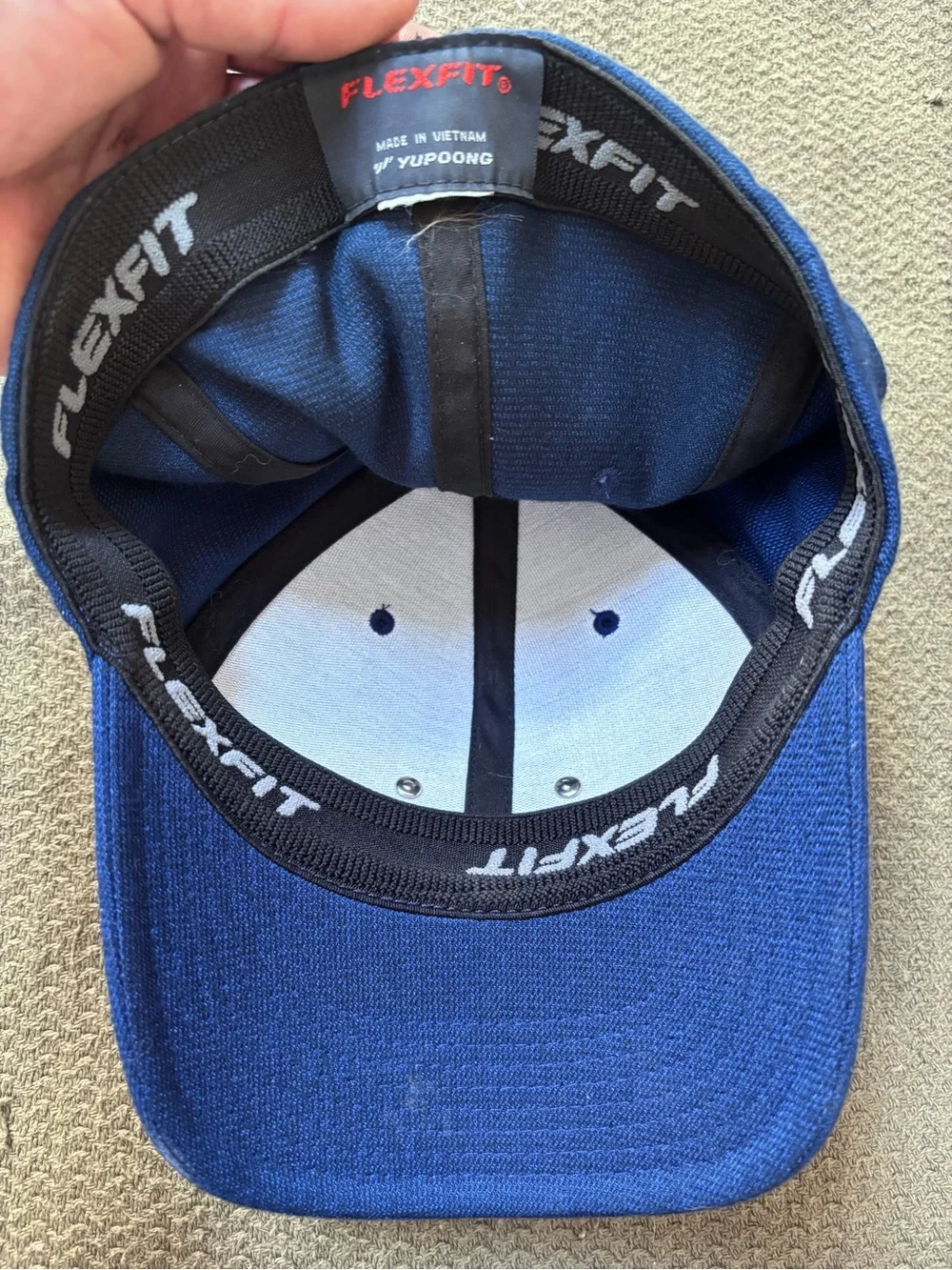 Oakley Men's Navy Blue Cap with American Flag Oval Logo